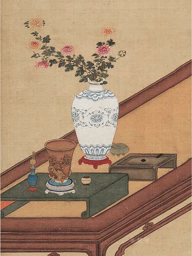 一百幅中国画.看看古人家里的瓶花-花瓣网