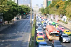 交通堵塞,路,拥挤的,环境,图像,在活动中,绿色,早晨,反差,空的