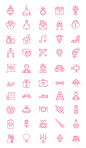 Love & Wedding Icon Set UI设计 矢量素材 图标设计 sketch_UI设计_Icon图标