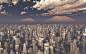 鸟瞰城市建筑景色高清图片 - 素材中国16素材网
