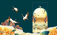 【玉兔宫殿】中秋包装插画 - 简爱手绘 - 原创作品 - 视觉中国(shijueME)