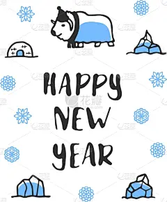 文字,乱画,新年前夕,分离着色,白色,传单,野生动物,图像,问候