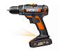Worx WX101.1 20 V Li-ion Battery-Drill Driver Powershare