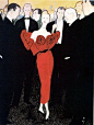 i love vintage fashion illustrations, these for dior are stunning