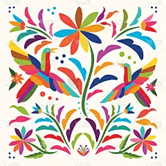 Mexican Traditional Otomí Composition