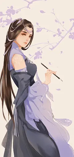 剑侠情缘网络版叁 同人图 插画 壁纸 | 定国花姐 | 半次元-第一中文COS绘画小说社区