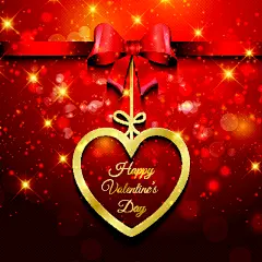 爱心挂饰贺卡素材