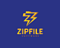 ZipFile软件标志 软件logo 文件压缩 闪电 快速 Z字母 速度 商标设计  图标 图形 标志 logo 国外 外国 国内 品牌 设计 创意 欣赏