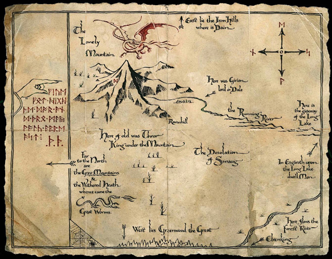 霍比特人孤山地图