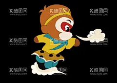 孙悟空 透明素材  - 源文件下载【酷图网】孙悟空,猴子,卡通,动漫,孙悟空透明,