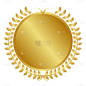 金色徽章奖牌几何元素