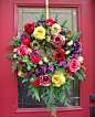 Valentine 'bed of roses' wreath | ~#( Door Decor )#~