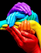 Rainbow hands ^-^