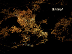丘囧囧采集到世界各大城市的夜景地图