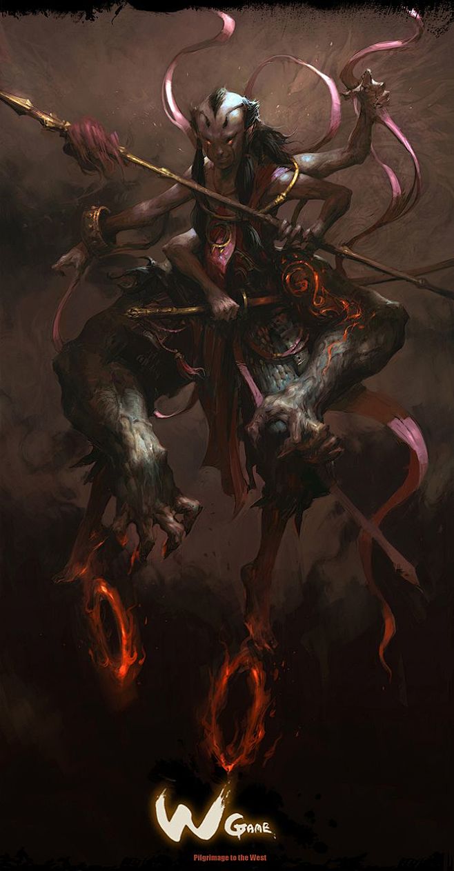 杨奇_斗战神 原画插画