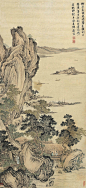 唐寅—树合泉頭園绿荫,屋横磵上结黄茅。长年除日何曾见,尽日棋枰对手敲