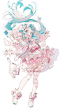 Pix@上倉エク_ID@106037041_可爱 女生 插画 同人 初音未来