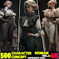 500 4K Character Concept Reference Pack Vol.14