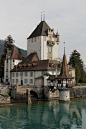 其中包括图片：Alpenstrasse - Schloss Oberhofen ~ Switzerland