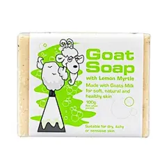澳洲羊奶皂Goat Soap 柠檬味 手工香皂 冲澡洁肤功能皂 100g-淘宝网