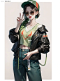 工装服‖女孩头像