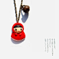 【卯の月】小红帽の果 原创手作 森林系 复古 项链（可定制） 卯の月/卯月 设计 新款 2013