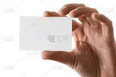 名片,空白的,手,拿着,专门技术,就业和劳动,公司企业,空的,拇指,人