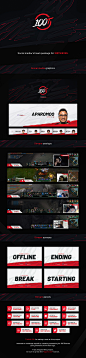 100Thieves : Social media and stream graphics project for esports organisation 100Thieves.