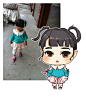 木子小朋友 #手绘# 画照片 #小清新#  三次元转二次元