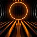 【Pengtai】In the dark, abstract metal background, there is a technology ring with red light  fold3 wallpaper - Apps on Galaxy Store