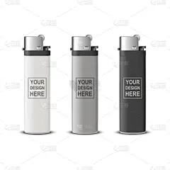 3d realistic white gray black blank