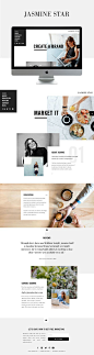 jasmine star website - inspiration  |  by golivehq.co