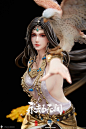 妩媚！绝美！《永劫无间》推出迦南金羽圣鹰1/4雕像