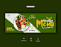 Food menu and restaurant facebook cover template