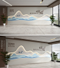 创意中国风社区养老院尊老爱老宣传文化墙标语形象墙AI素材模板下载