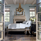 Bernhardt Furniture Belgian Oak Sleigh Bed, King, French Truffle modern-sleigh-beds