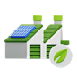 Eco Factory 3D Icon