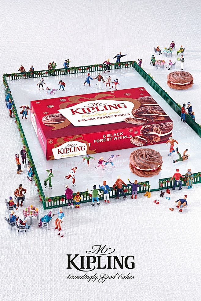 Mr Kipling圣诞蛋糕广告海报创意