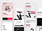 Cowboy Mobile Website startup app navigation menu review bike ecommerce website mobile