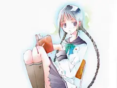 《文学少女》淡雅风格桌面高清壁纸桌面壁纸1