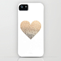 GOLD HEART iPhone & iPod Case