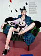 Zen Sevastyanova Gets Colorful for Elle October 2013 by Catherine Servel_eyes wide shut