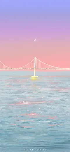 cr.微博@谷雨芽郁__200808_风景 油画 质感 手机壁纸