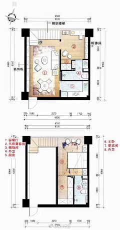 少女熊采集到手绘平面图