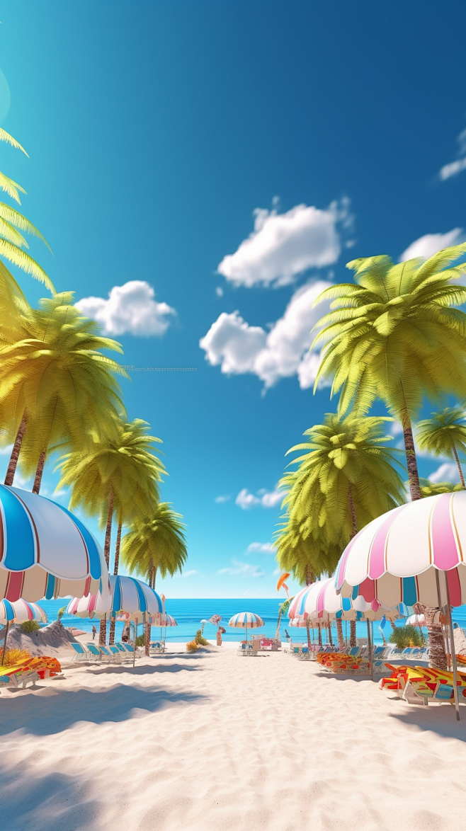 Summer, sunny beach,...