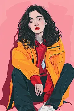 潮酷年轻人插图插画