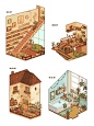 【#画师推荐#】像素小屋设计。推主id:カイエHerb(twi:@ 4_9_13) ​​​​