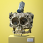 3d render cartoon cinema 4d culture disney ILLUSTRATION  pop realistic skull spongebob