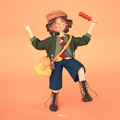 湿饼干采集到C c4d人物