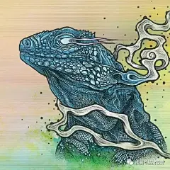 I&amp;B插画丨手绘繁复奢华的图腾，赋予梦幻的妆容和奇特的意象
